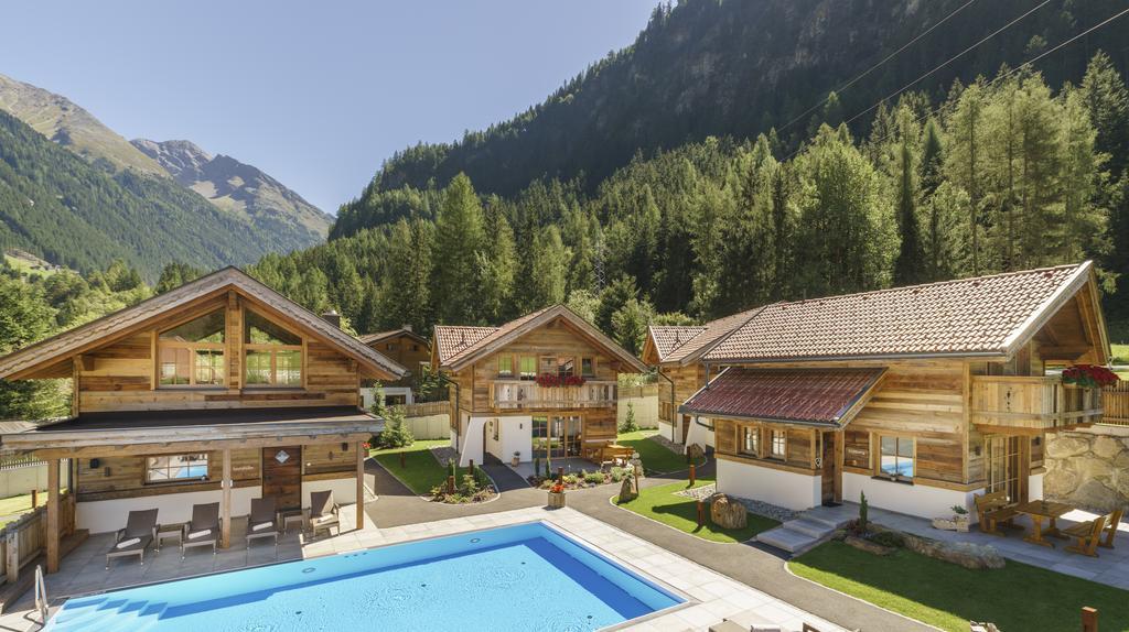 Wellnesshuettendorf Wiese Sankt Leonhard im Pitztal Ngoại thất bức ảnh