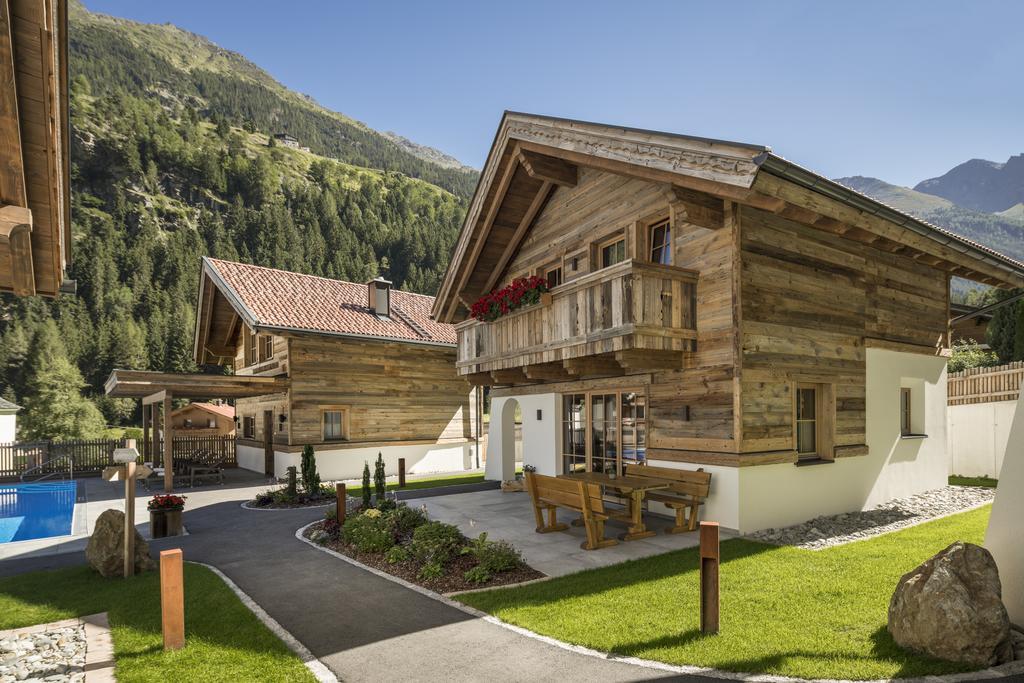 Wellnesshuettendorf Wiese Sankt Leonhard im Pitztal Ngoại thất bức ảnh